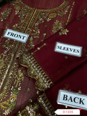 ASIM JOFA UNSTITCH REPLICA
FABRIC:
✨ Front Chiffon Fully heavy embroidery 🪡