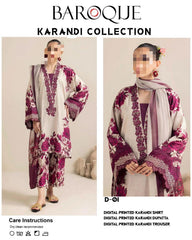 Alhamdulillah π½π§ππ£π : BAROQUE ππ©πͺππ: Karandi / Jo suit ap ne selet krna ha ap order kr da yaha sa us ke bad in suit ki picture ap ke whatsapp pr a jai gi ap udar suit select kr dena yaha bs order kr da