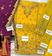 Brand Name : Asim Jofa☆

☆Design Code : AJFO-05☆

☆Fabric Details : Organza☆