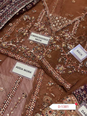 Fabric overview Complete Net frock with Shamose Silk trouser